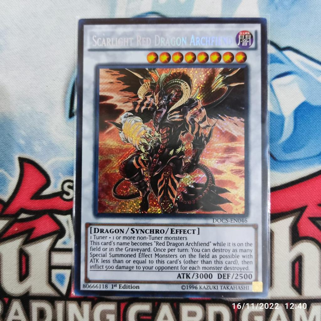 Jual yugioh scarlight red dragon archfiend DOCS secret rare 1st