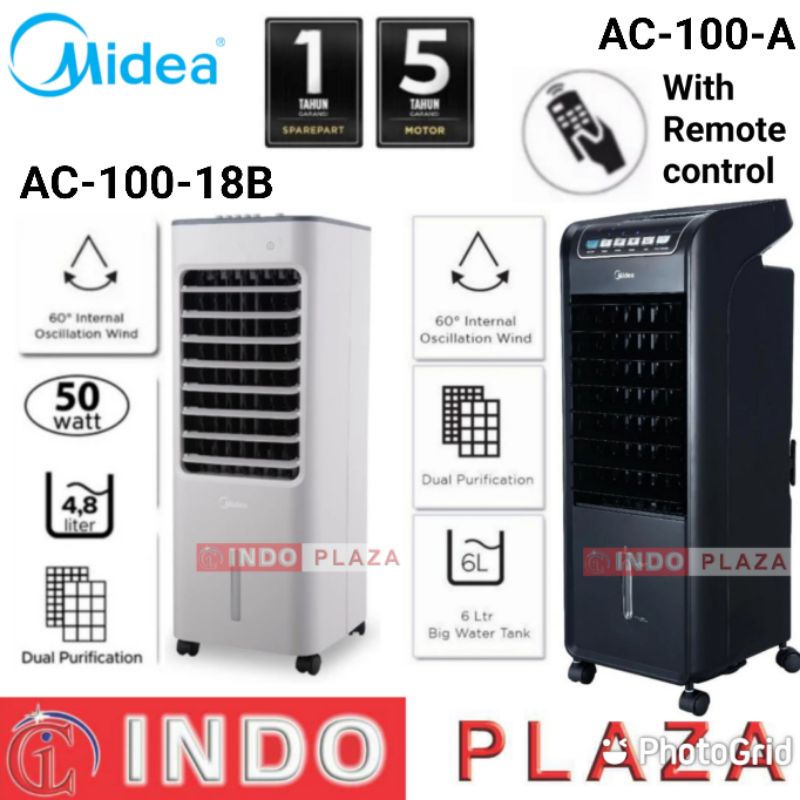 Jual AIR COOLER MIDEA AC100A Remote / AC10018B No Remote (KHUSUS