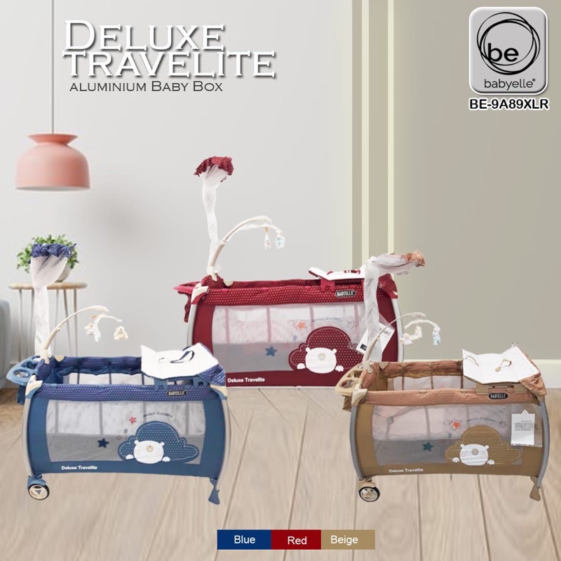 Jual BABY BOX BED BABYELLE DELUXE TRAVELITE ALUMINIUM BE9A89XLR