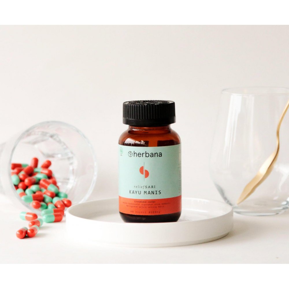 Jual Herbana Relief Sari Kayu Manis 60 kapsul Blood Sugar Regulator