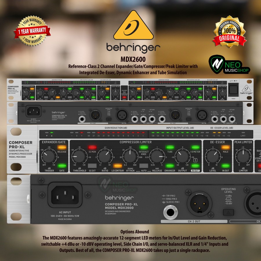 Jual Behringer MDX2600 V2 2 Channel