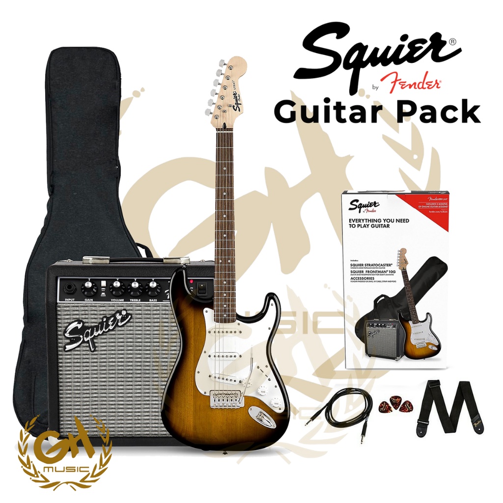 Jual SQUIER STRATOCASTER SONIC Electric Guitar Pack w/ Gigbag