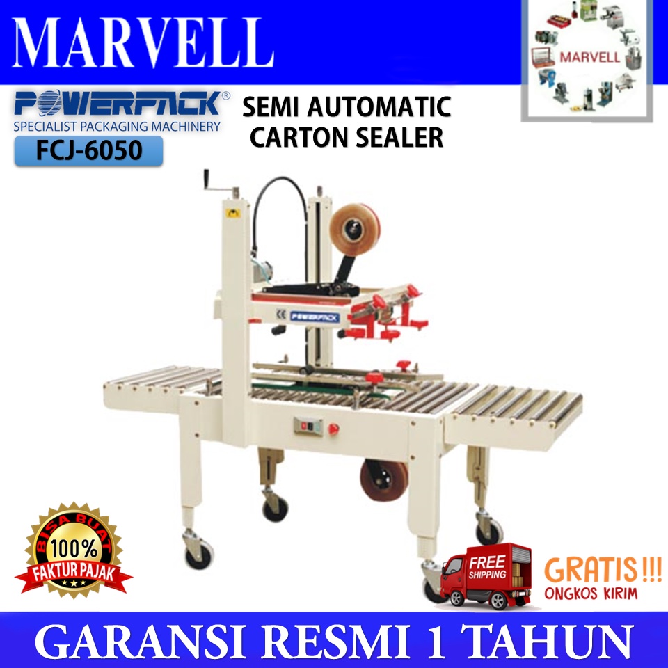 Jual MESIN CARTON SEALER / PELAKBAN KARDUS FXJ6050 POWERPACK Shopee