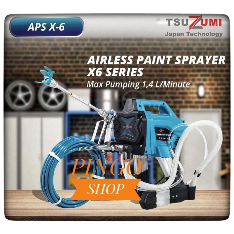 Jual Airless Paint Sprayer/Cat Tembok Semprot X6 Tsuzumi X6 Shopee
