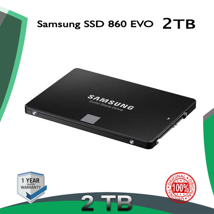 Jual SSD SAMSUNG 2TB Solid State Drive 860 EVO 2 TB Hardisk Internal