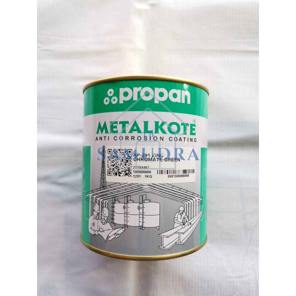 Jual Propan METALKOTE 1Kg Zinc Chromate AP291 Cat Dasar Anti Karat Besi Baja SAMUDRA TB