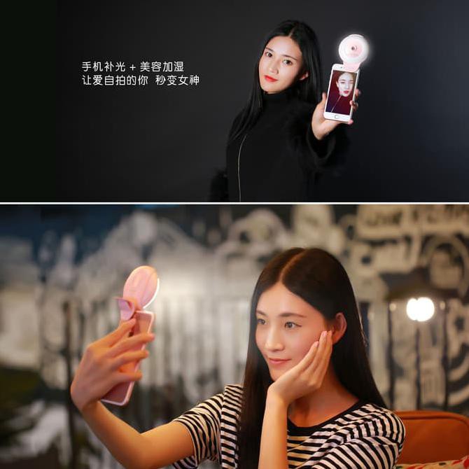 Jual Remax Moon Light Selfie Spotlight Led Beauty Ring + Ionizer Ml02