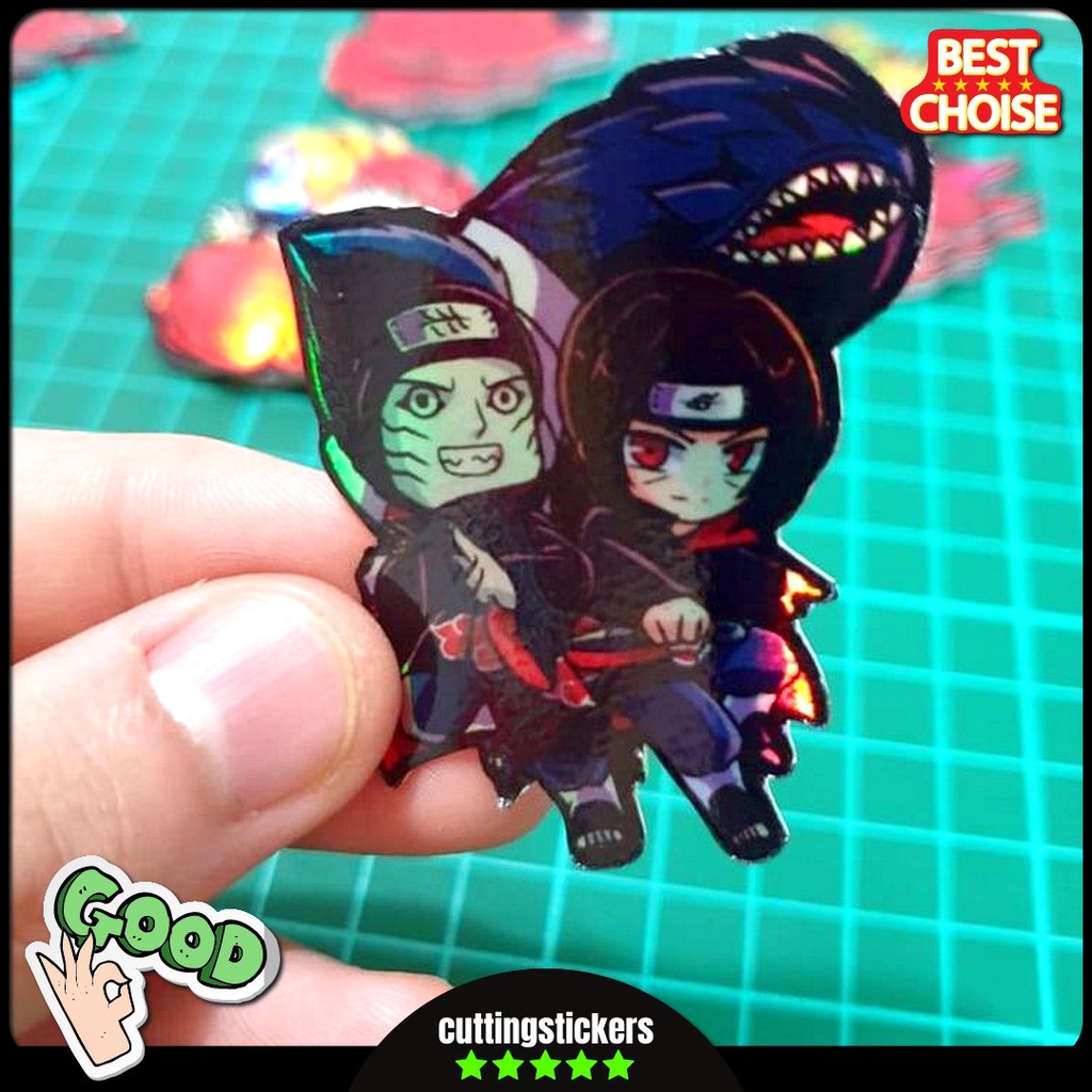 Jual Stiker Sticker Hologram Anime Psh184 Naruto Akatsuki Kisame Itachi