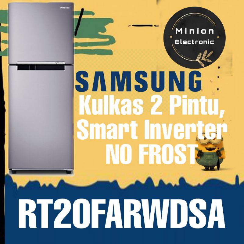 Jual Kulkas SAMSUNG RT20FARWDSA Smart Inverter Kulkas 2 Pintu NO FROST