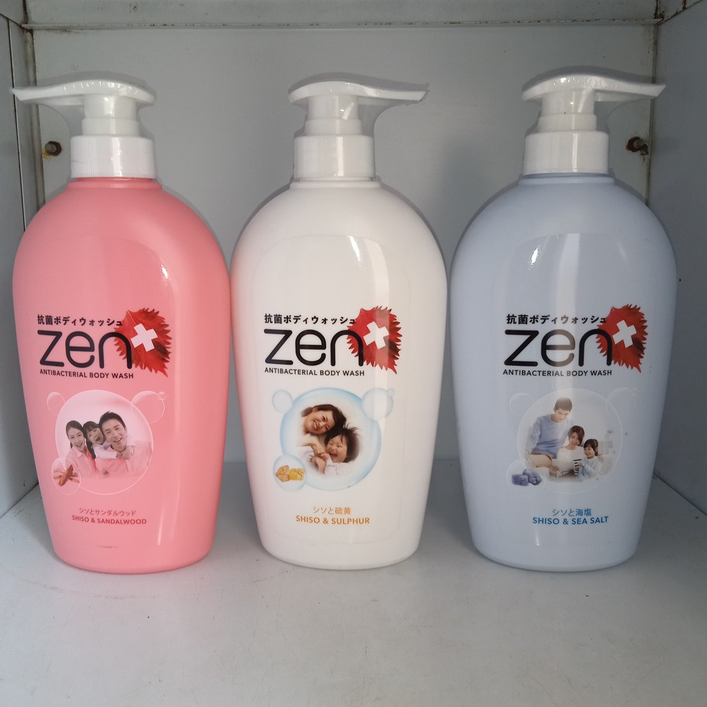 Jual Sabun cair ZEN body wash 500ml Pump shiso&sandalwood, shiso