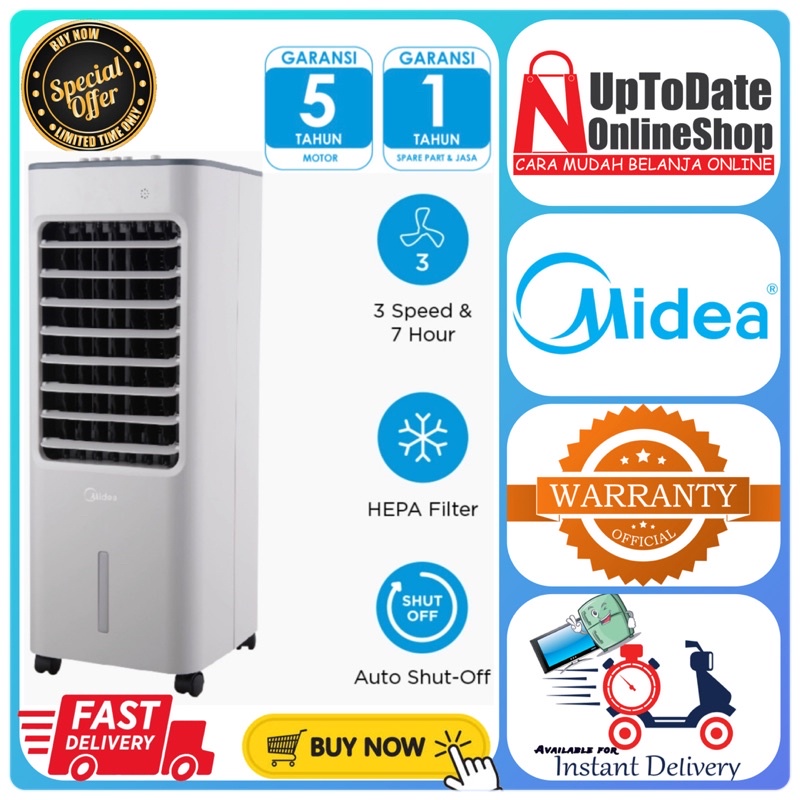 Jual AIR COOLER 4.8L MIDEA AC10018B AC100 18B BIG WATER TANK LOW WATT