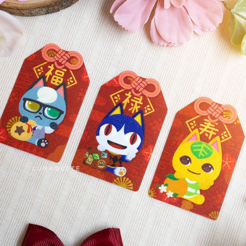 Jual Lucky Cats Omamori Tangy Raymond Rover ACNH Animal Crossing Cute