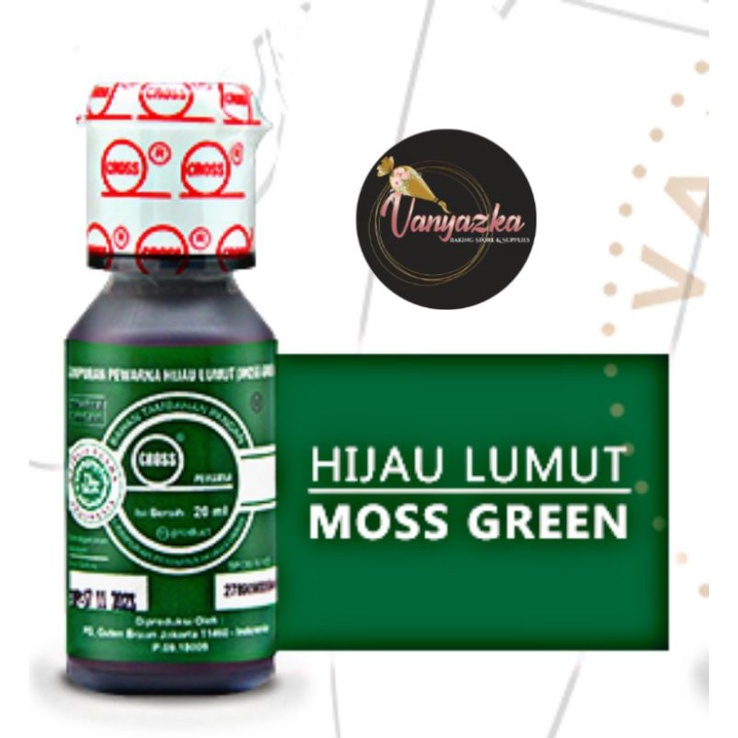 Jual Pewarna Cross/Food Coloring/Pewarna Makanan Cair Halal Cross 20ml