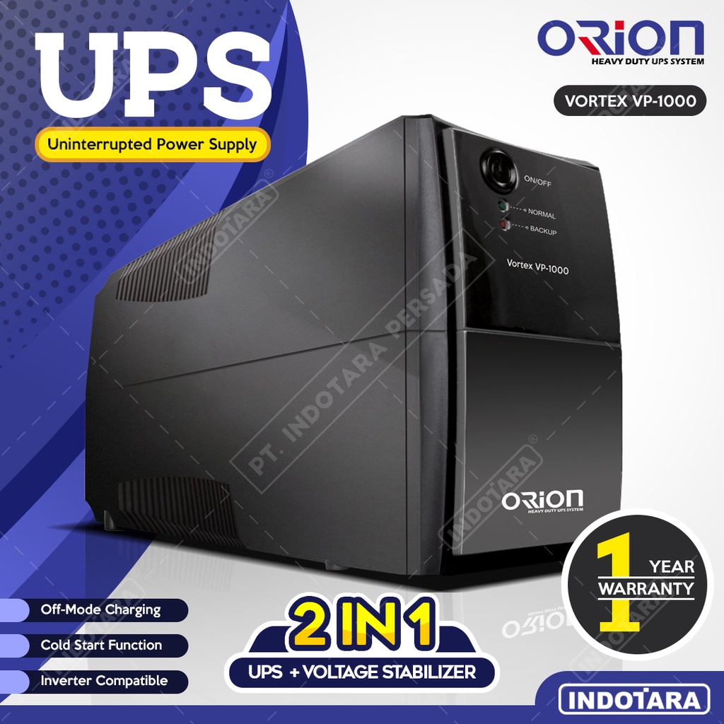 Jual UPS Uninterrupted Power Supply Orion Vortex VP1000 Shopee