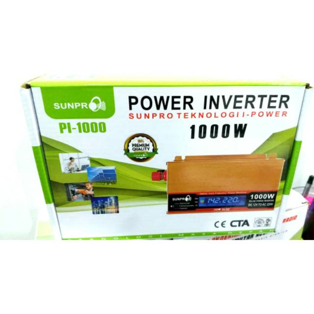 Jual Inverter DC ke AC 1000W Sunpro Power Inverter / SUNPRO POWER