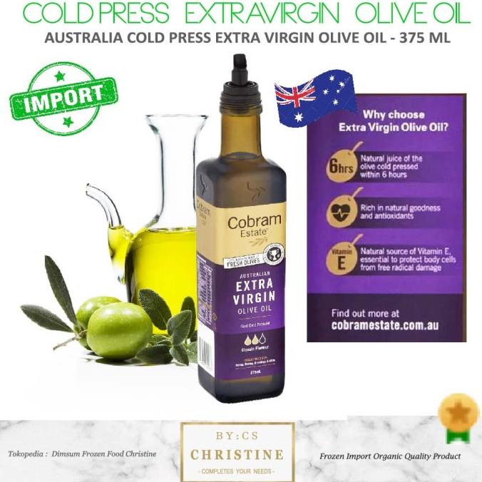 Jual COBRAM EXTRA VIRGIN OLIVE OIL AUSTRALIA COLD PRESSED OLIVE OIL 375