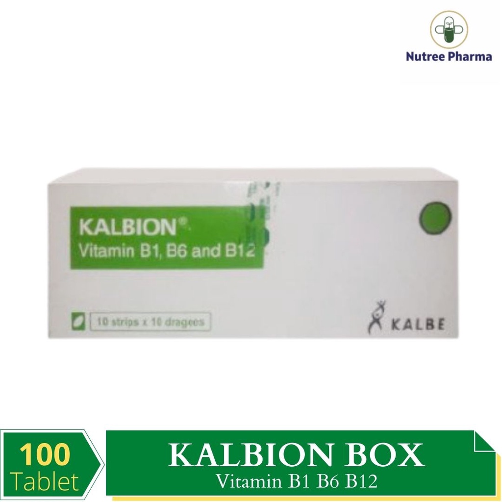 Jual Kalbion Box Vitamin B1, B6, B12 isi 100 Tablet Shopee Indonesia