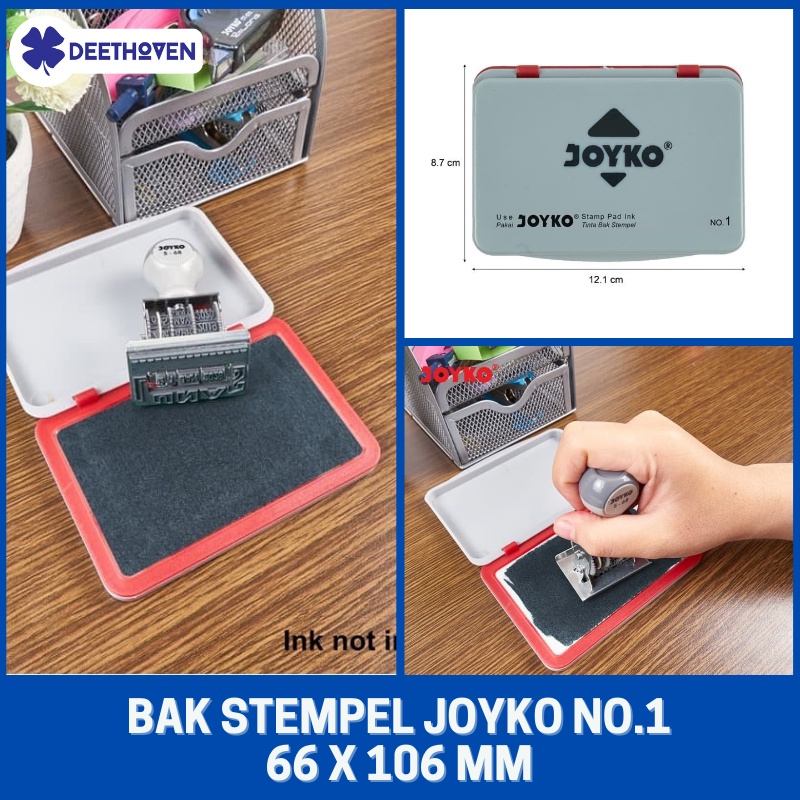 Jual Stamp Pad / Bak Stempel Joyko No. 1 Ukuran Produk 12.1 x 8.7 x 1