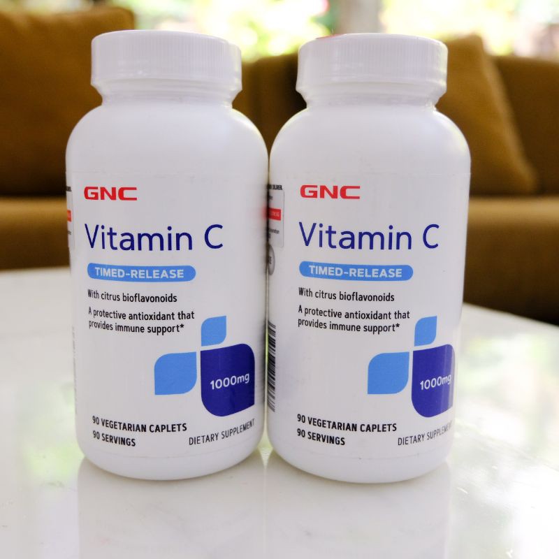 Jual GNC VITAMIN C 1000mg timed release 90 TABLETS Shopee Indonesia