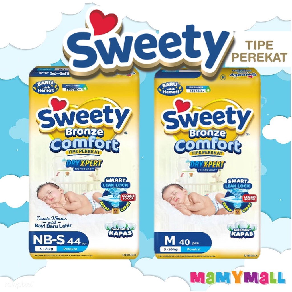 Jual Sweety perekat bronze Comfort dryxpert NBS44 M40 tipe perekat dry