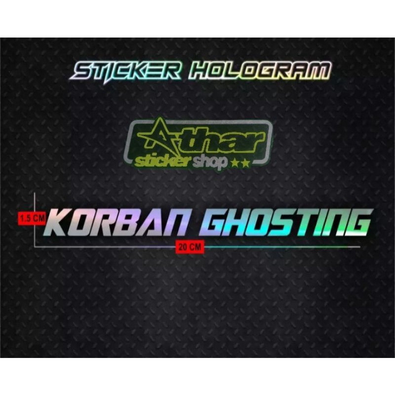 Jual STICKER KORBAN GHOSTING CUTTING STICKER CUTTING MOTOR CUTTING