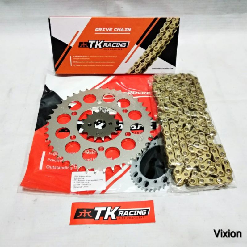Jual Gear Set Vixion Lama Vixion New NVL NVA MX King TK racing 428