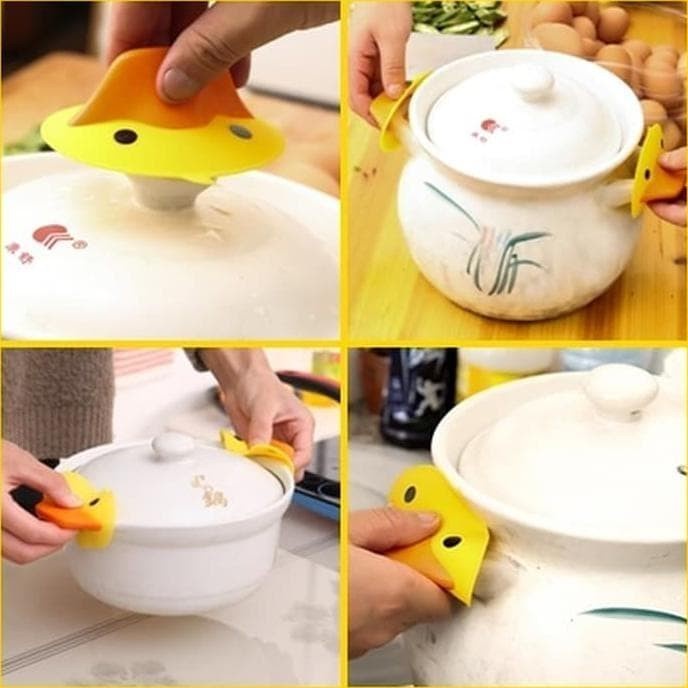 Jual Pegangan Panci Anti Panas Silikon Bebek Hot Plate Pad Shopee