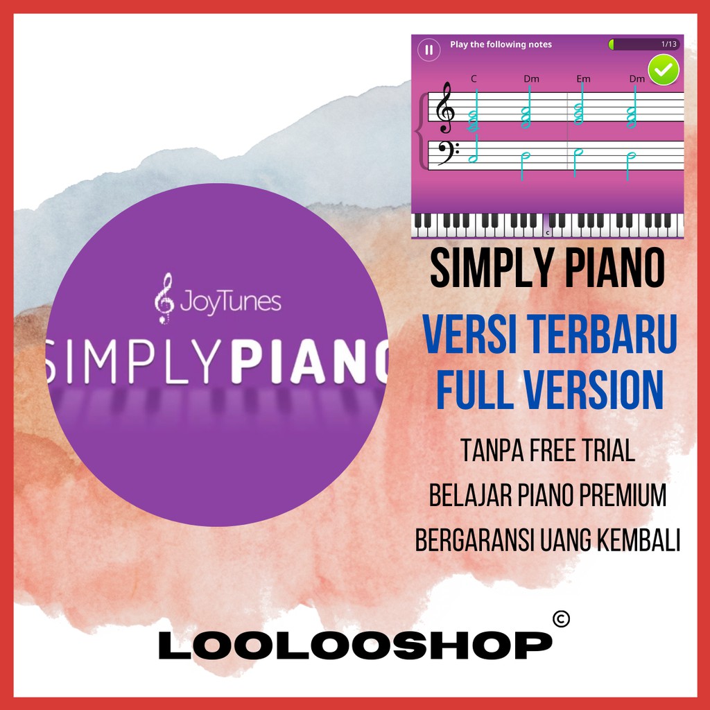 Jual Simply Piano Premium Lifetime Full Version Lifetime Full Version
