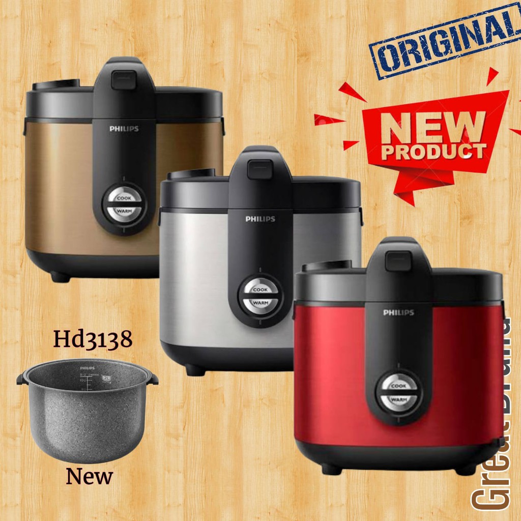Jual Magic Com Rice Cooker Philips HD 3138 Premium 2 Liter Shopee