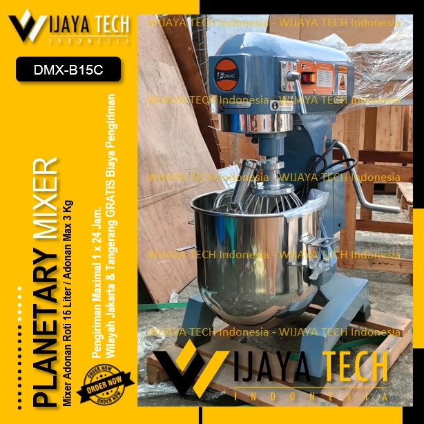 Jual Mixer 15 Liter FOMAC DMXB15C Mixer Adonan Roti 15 Liter