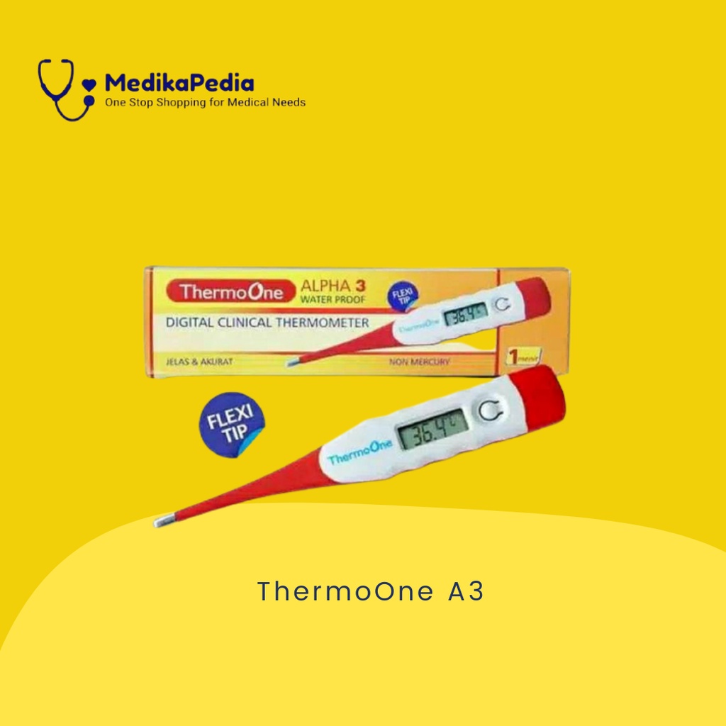 Jual Thermometer Digital Thermo One Alpha 3 OneMed / Termometer ketiak