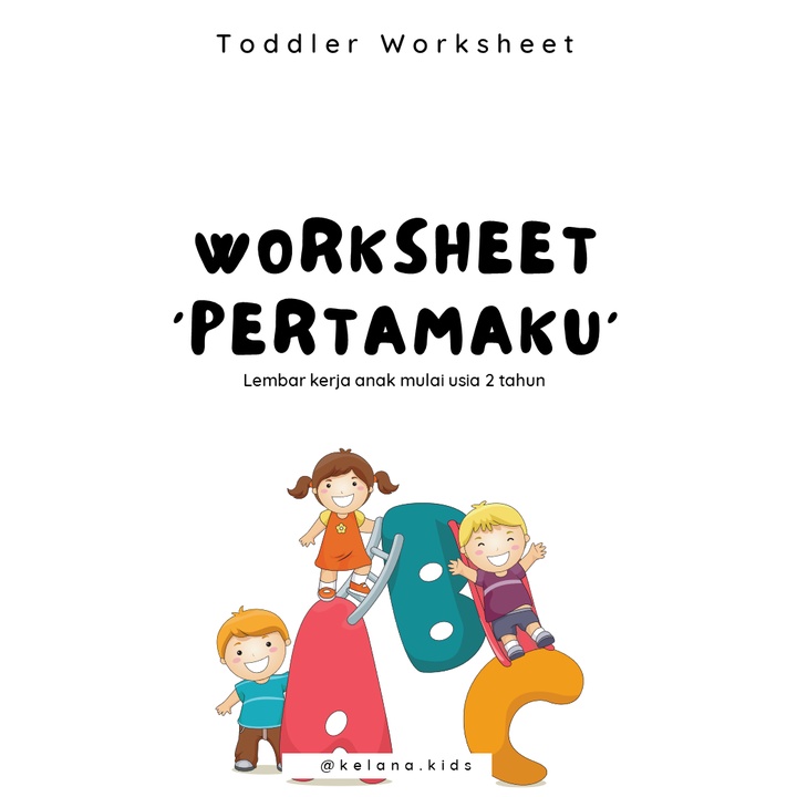 Jual Worksheet Pertamaku Untuk Anak 2 Tahun Pra TK PAUD 55 Printable