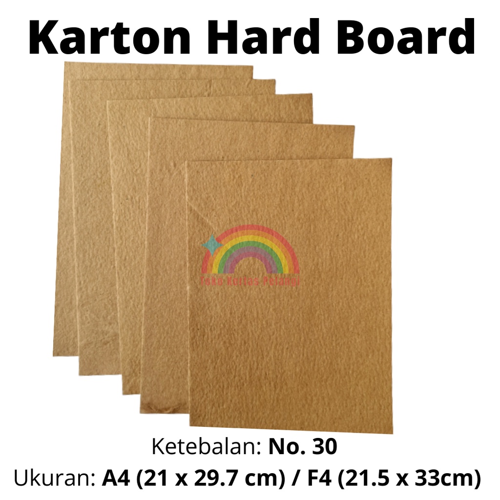 Jual Karton Hard Board no. 30 (3mm) per 5 pcs A4/F4 Shopee Indonesia