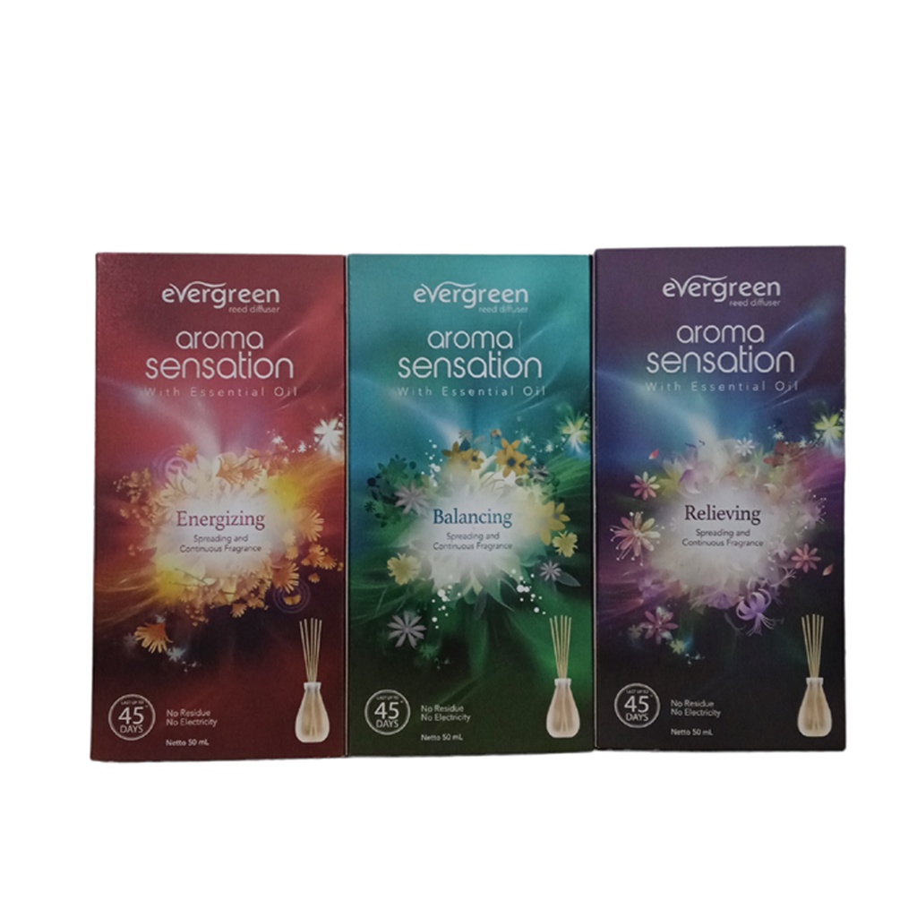Jual Evergreen Reed Diffuser Aroma Sensation With Essential Oil