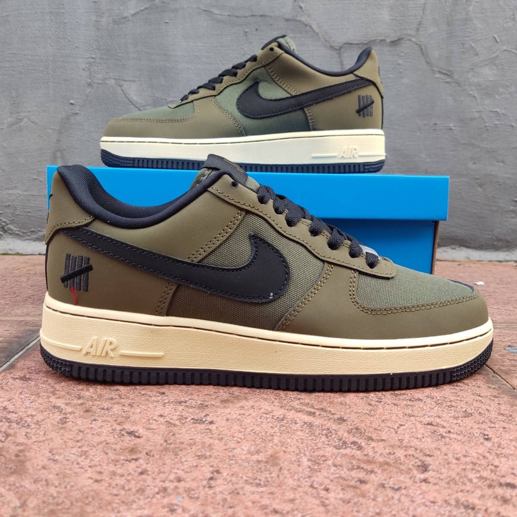 Jual SEPATU N*KE AIR FORCE 1 LOW UNDEFEATED BALLISTIC GREEN CARGO