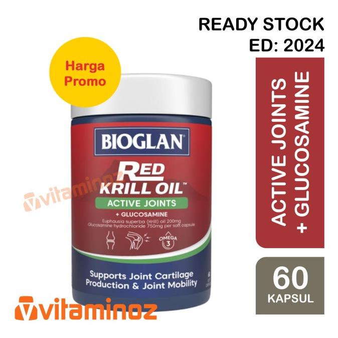 Jual Bioglan Red Krill Oil Active Joints 60 Soft Kapsul Lc Shopee