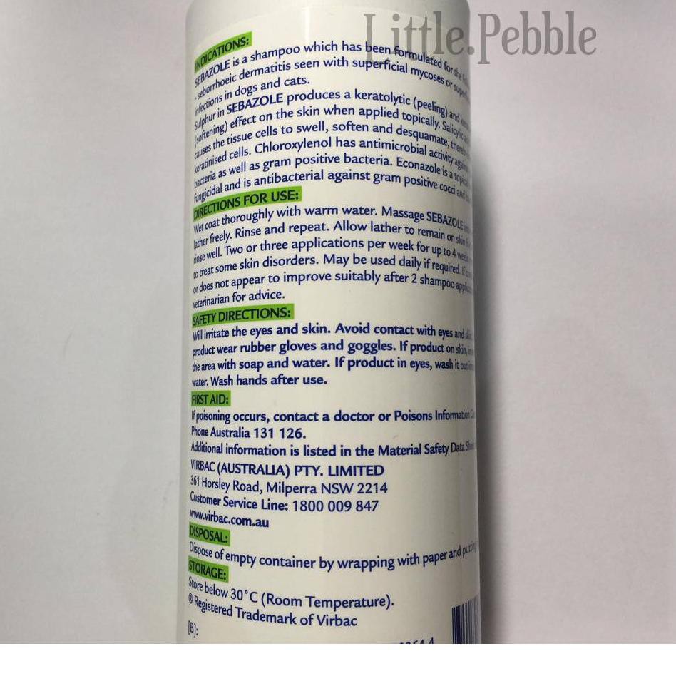 Jual Produk Kekinian virbac sebazole shampoo obat sakit kulit anjing kucing 250ml Shopee Indonesia
