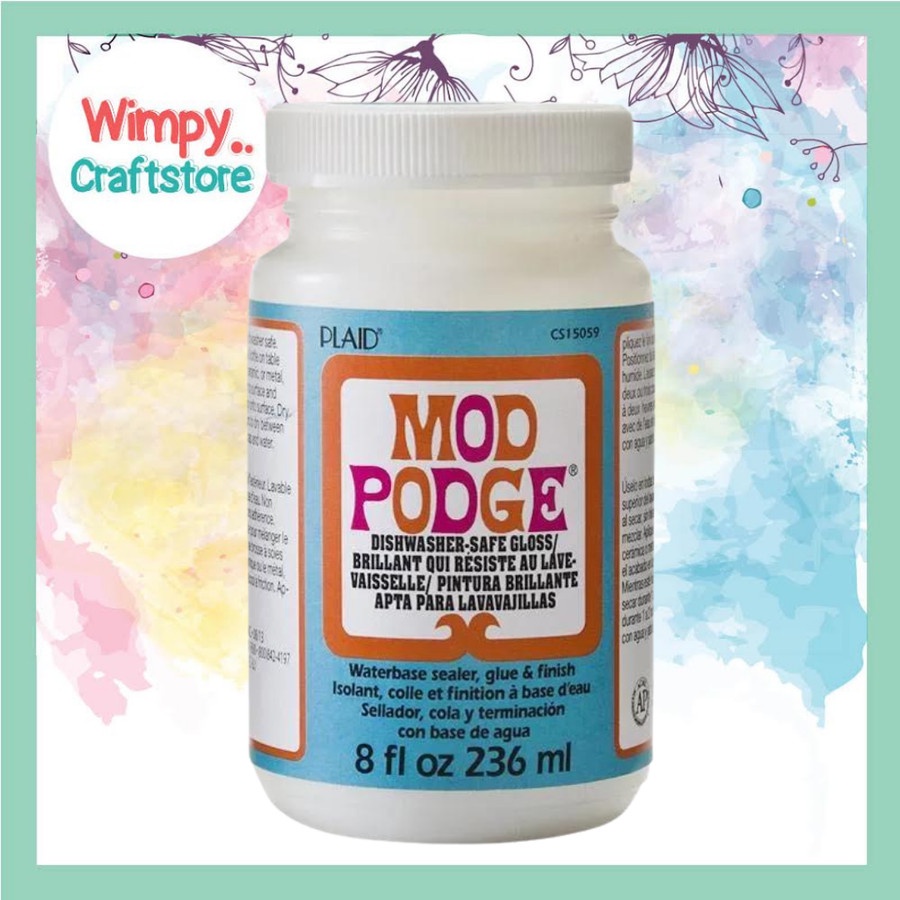 Jual Mod Podge Dishwasher Safe Sealer Varnish PelapisLem Decoupage