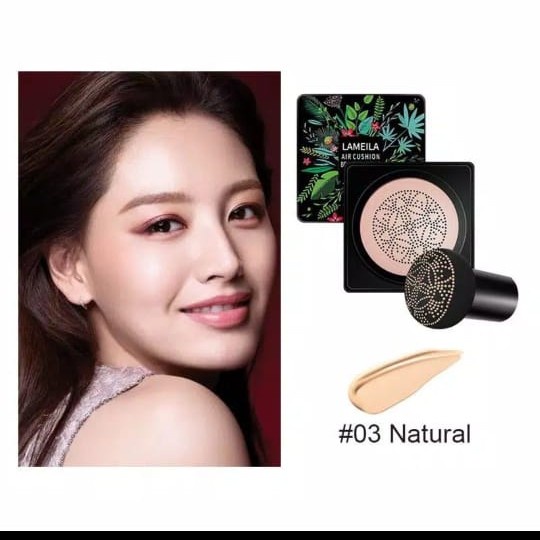 Jual ORIGINAL Lameila Mushroom Air Cushion BB Mosturizing Cream Bedak Korea Glowing Mencerahkan