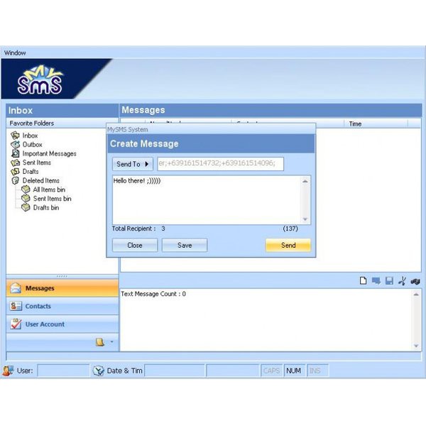 Jual source code software aplikasi sms vb6 BETA hanya support modem