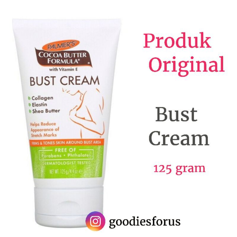 Jual Palmers Cocoa Butter Formula with Vitamin E, Bust Cream, 4.4 oz