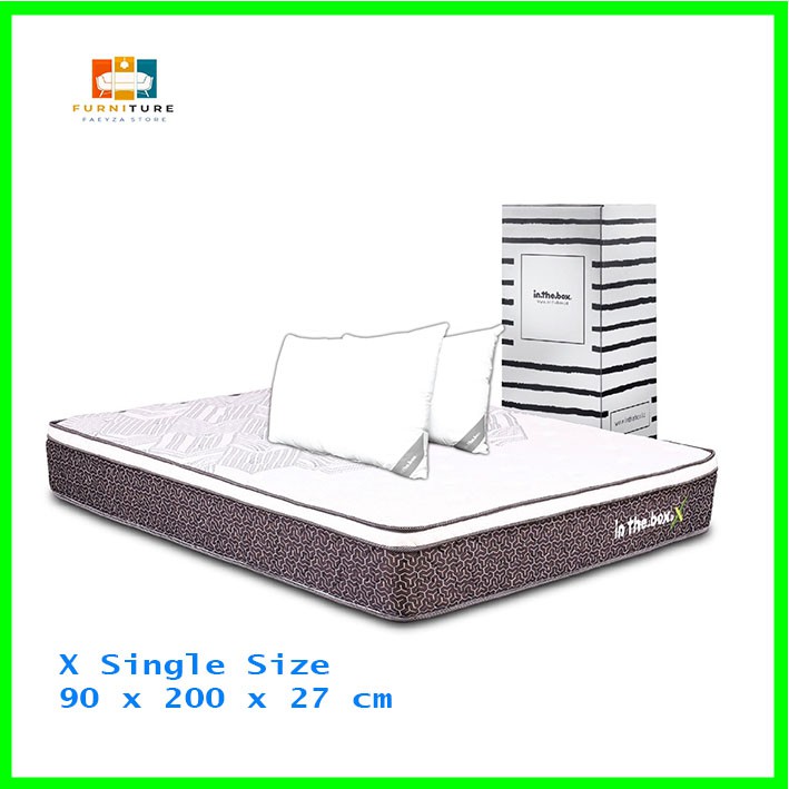 Jual KASUR SPRING BED INTHEBOX X UK 90 X 200 X 27 CM Shopee Indonesia