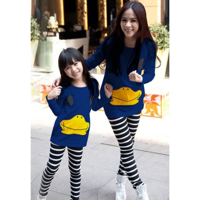 Jual KAINA SHOP Set Couple Ducky Mom Kids Baju Couple Ibu Dan Anak