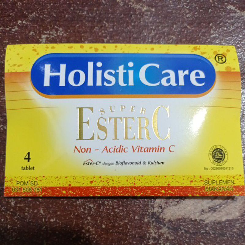 Jual Holisti Care Ester C isi 4 tablet Shopee Indonesia