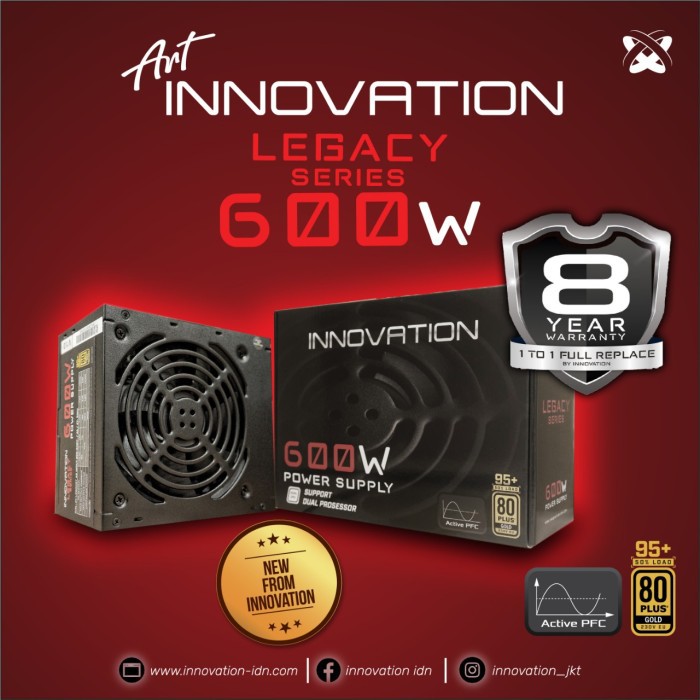 Jual POWER SUPPLY INNOVATION 600 WATT Shopee Indonesia