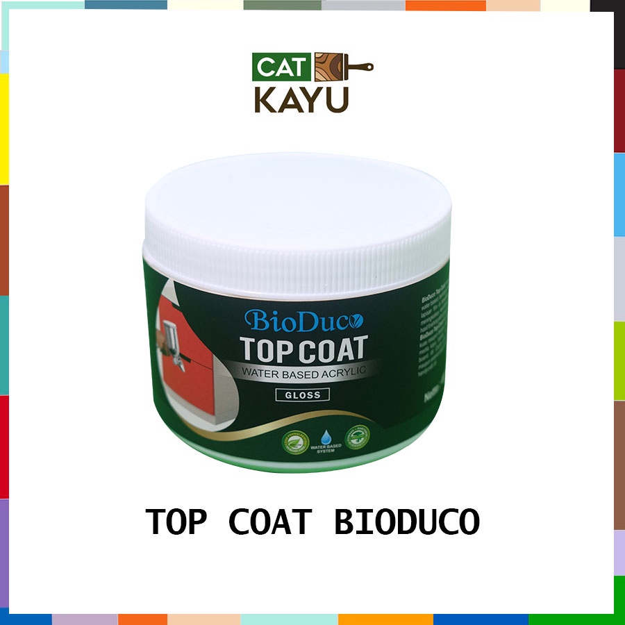 Jual Top Coat Duco Kayu Bioduco Top Coat 400gr Coating Duco Clear Water