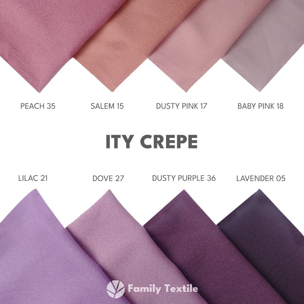 Jual Kain Ity Crepe / Lady Zara Premium 1/2 Meter Seri 2 Shopee Indonesia(03)