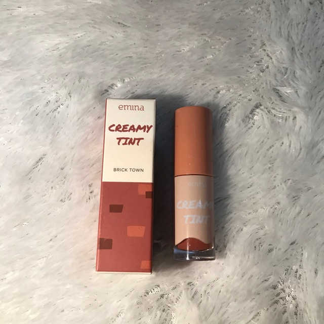 Jual Emina creamy Tint Peach Crush/Brick town Shopee Indonesia