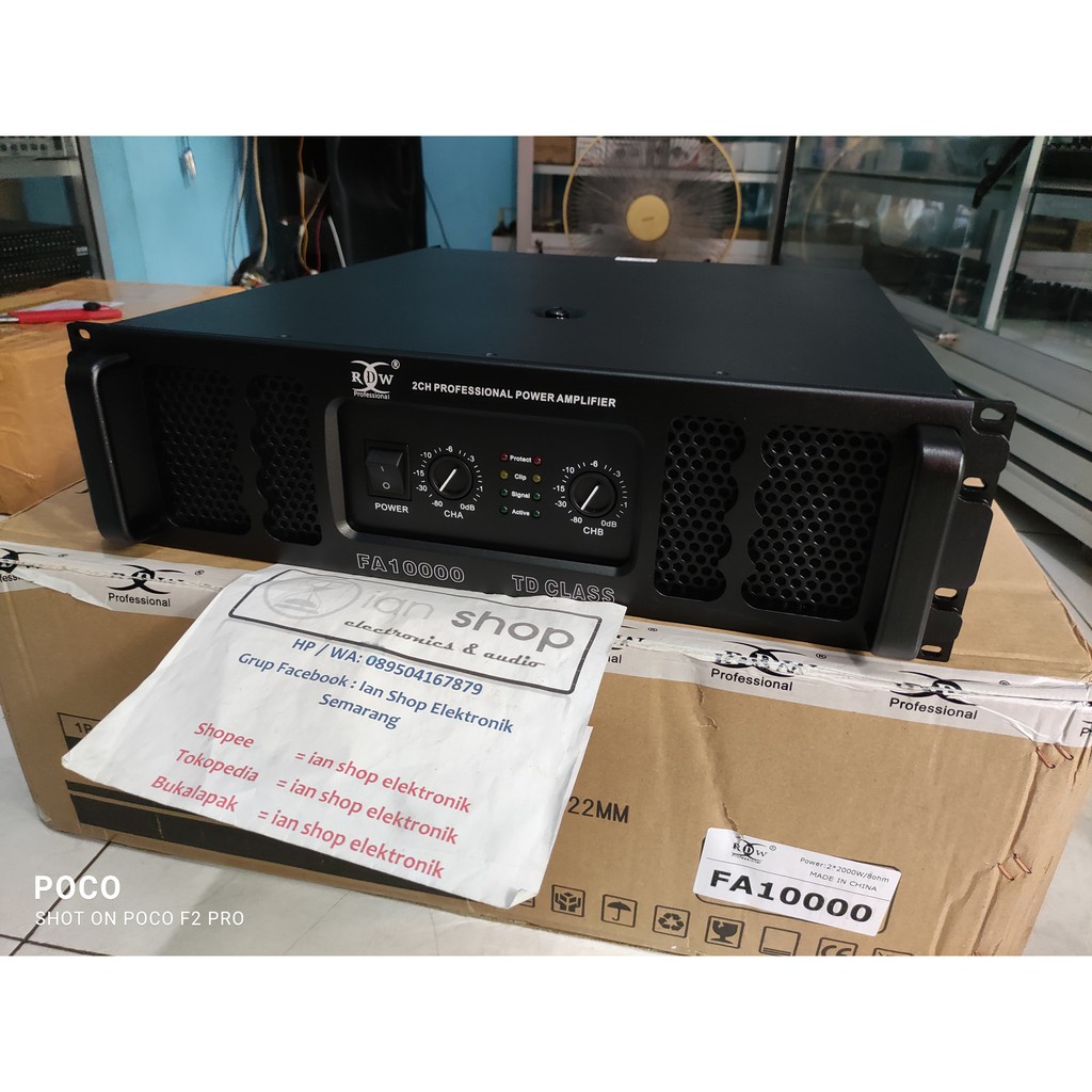 Jual Power Amplifier RDW FA10000 Power RDW FA 10000 Class TD Original