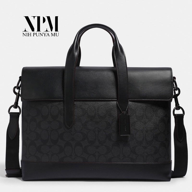 Jual Coach 4190 Hamilton Portfolio Brief In Signature Canvas ORIGINAL 100 Shopee Indonesia